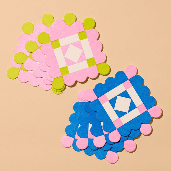 Reusable Letterpress Coasters