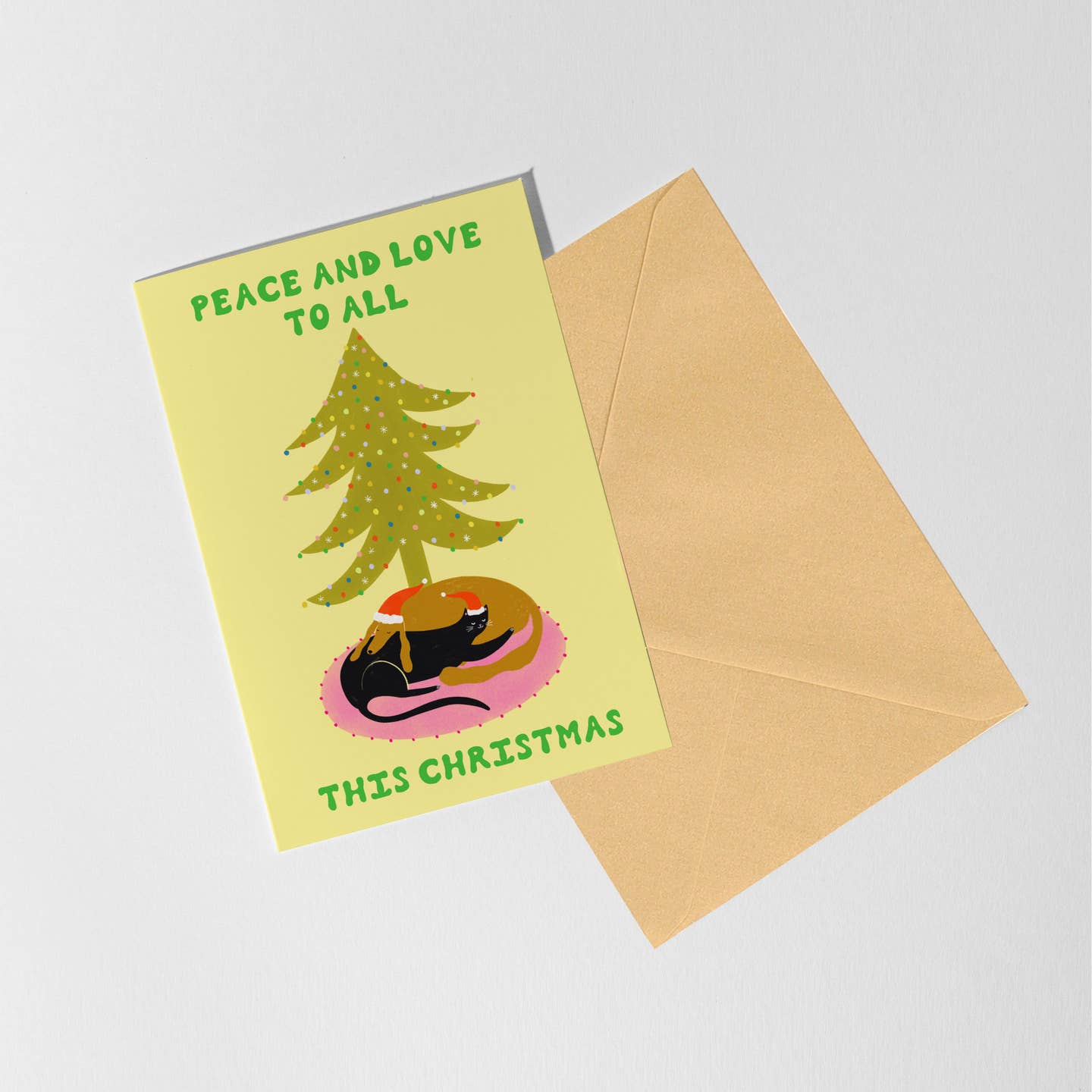 Peace and Love Pets Greeting Card