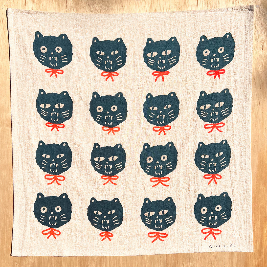Bad Cats Tea Towel