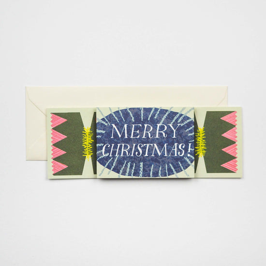 Christmas Cracker Diamond Pull Out Greeting Card