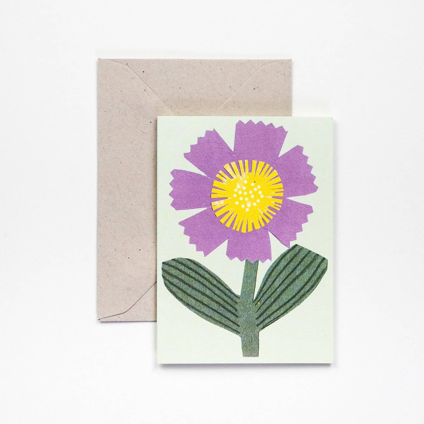 Purple Flower Greeting Card