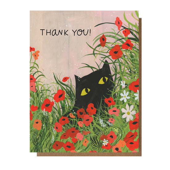 Load image into Gallery viewer, Thank You Cat Greeting Card
