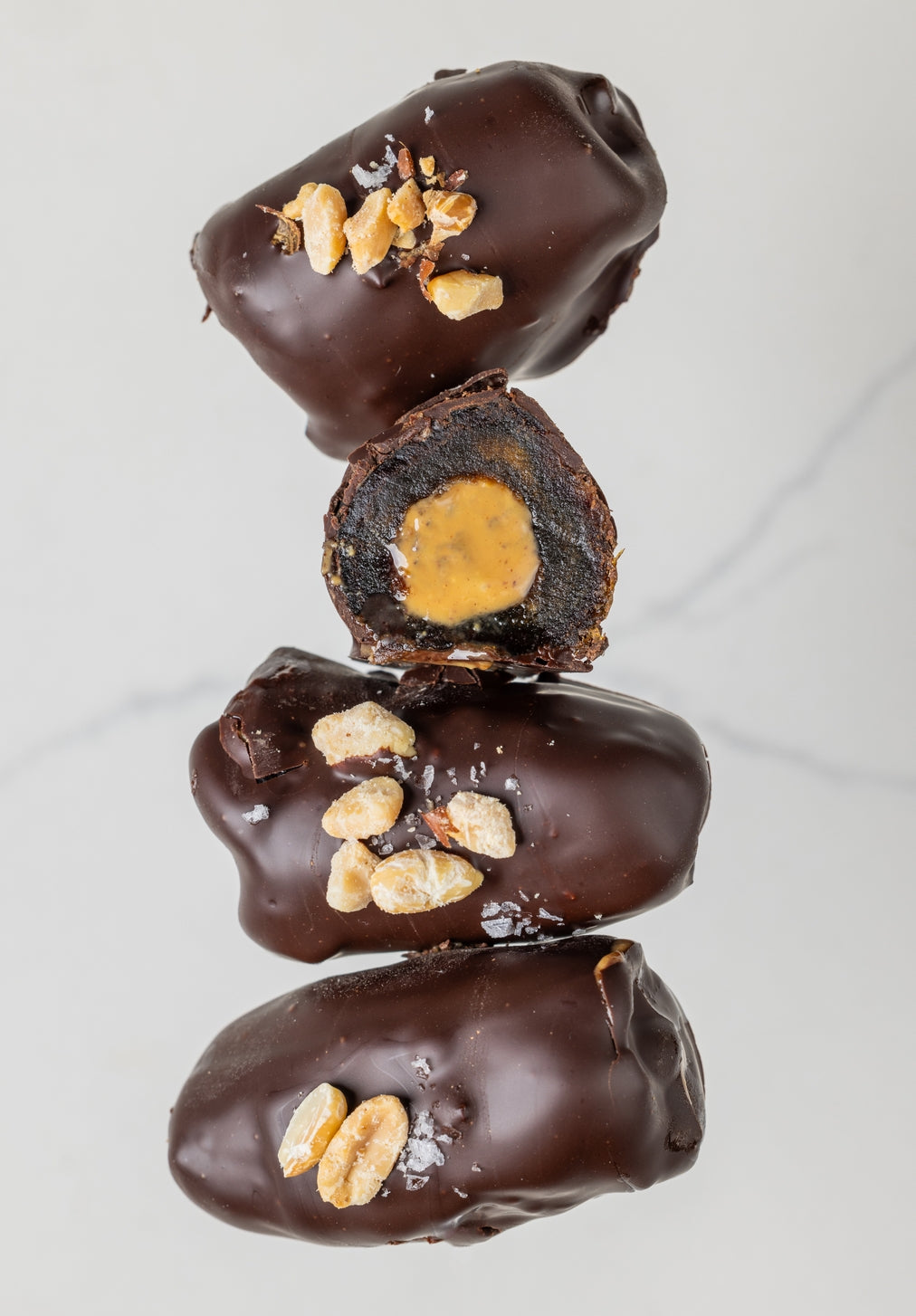 Dark Chocolate Covered Dates / Peanut Butter Crunch