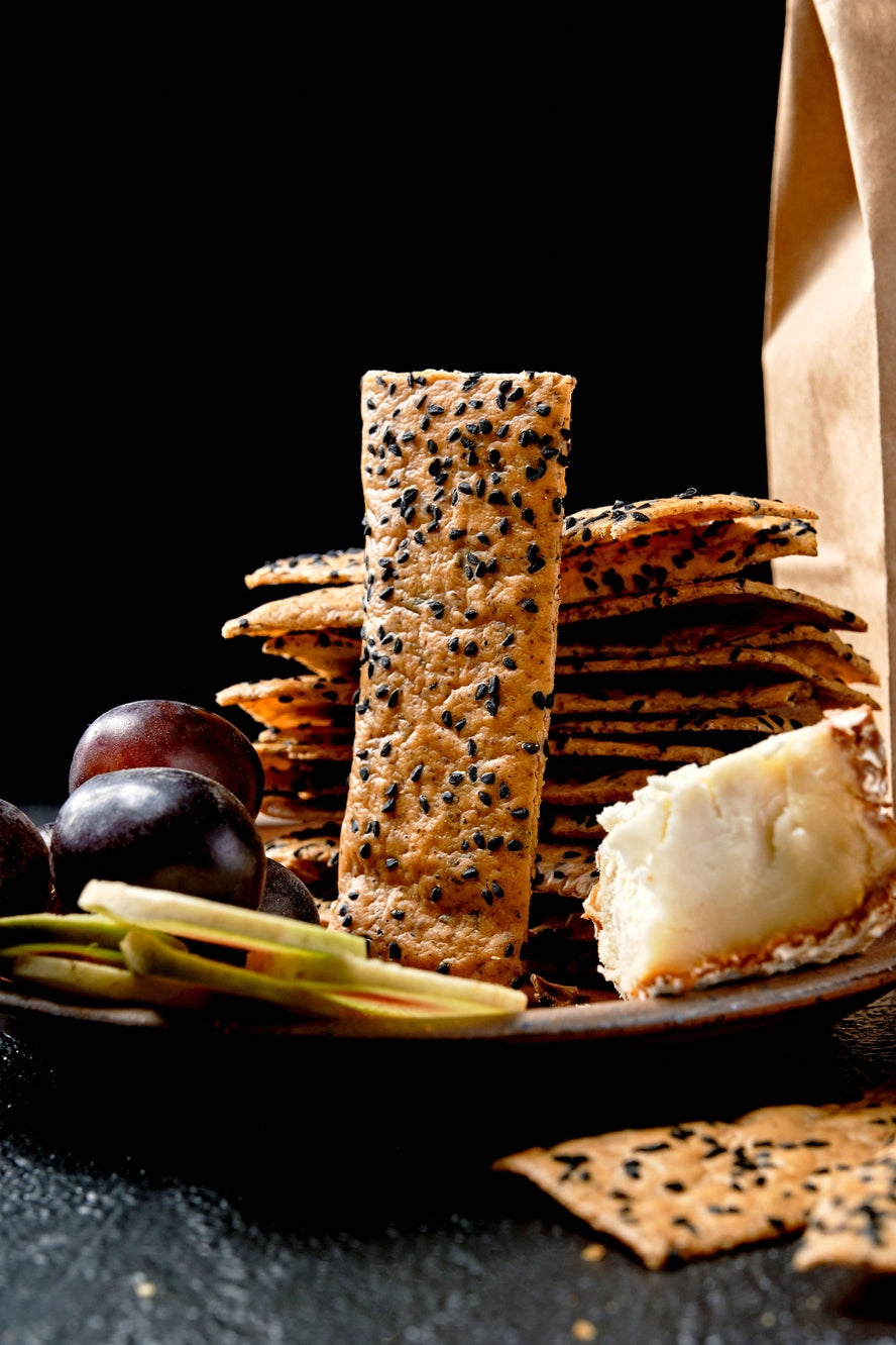 Za'atar Sourdough Crackers