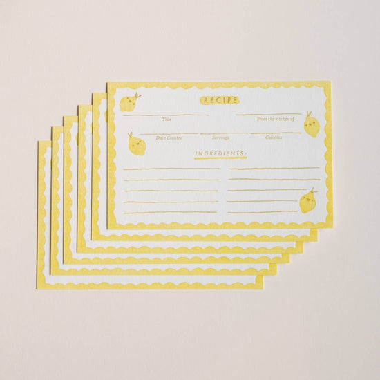 Fruity Recipe Cards