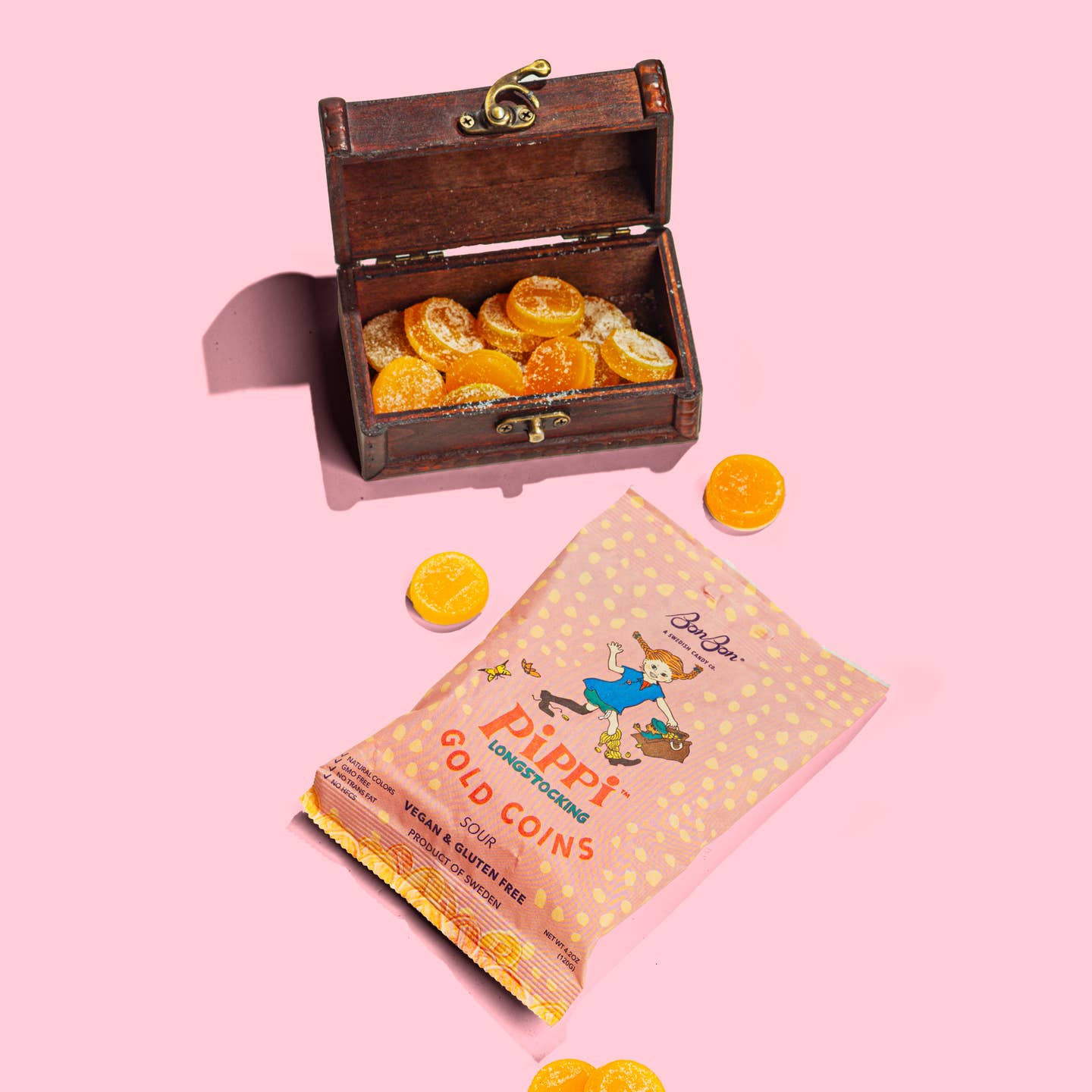 Pippi Longstocking’s Sour Gold Coin Gummies