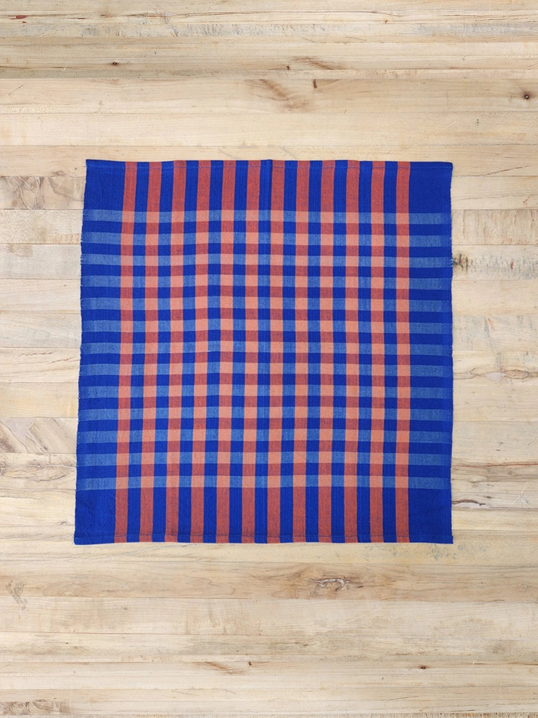 Grid Cobalt Napkin Pair