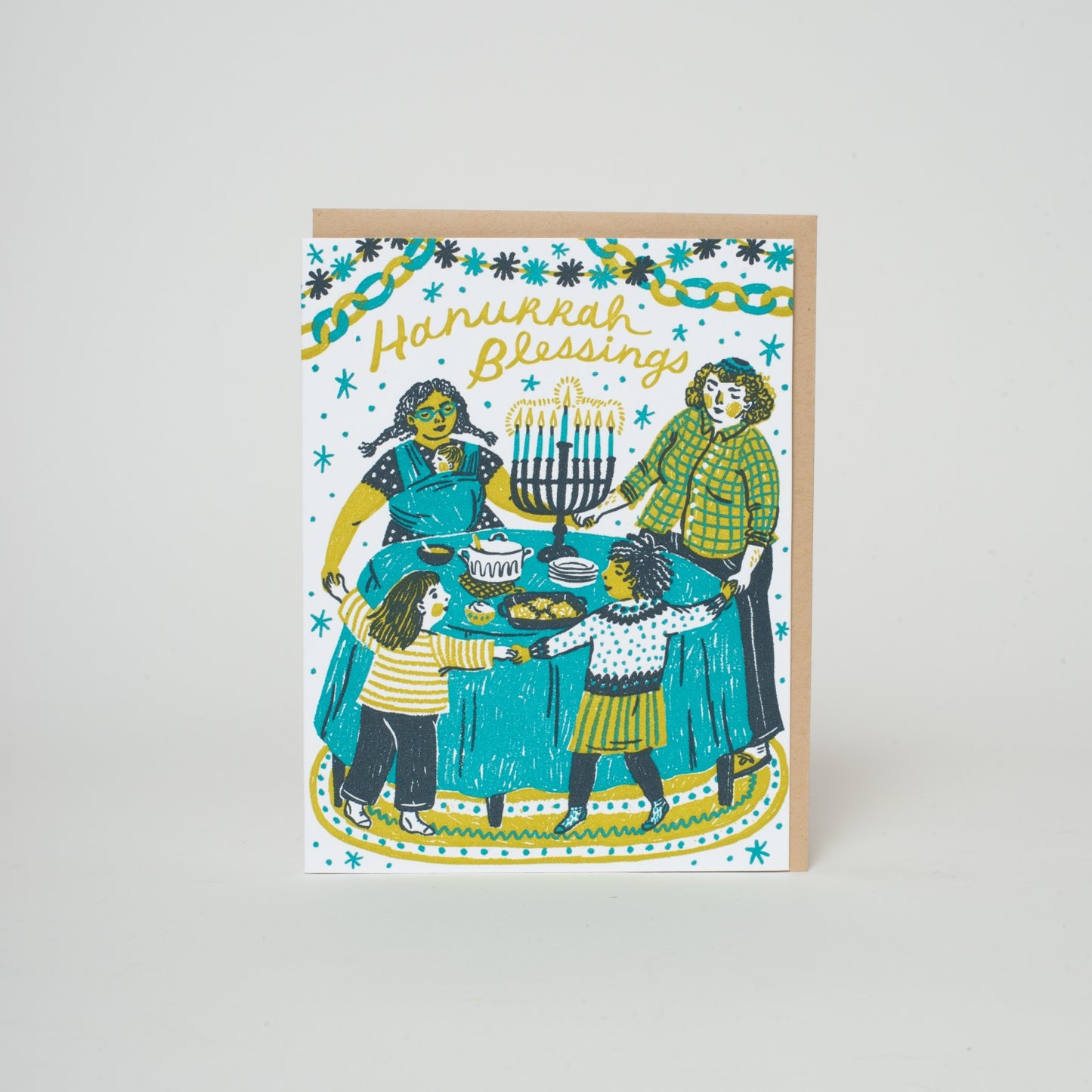 Hanukkah Blessings Greeting Card