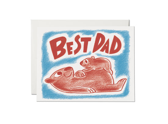 Wombat Dad Greeting Card