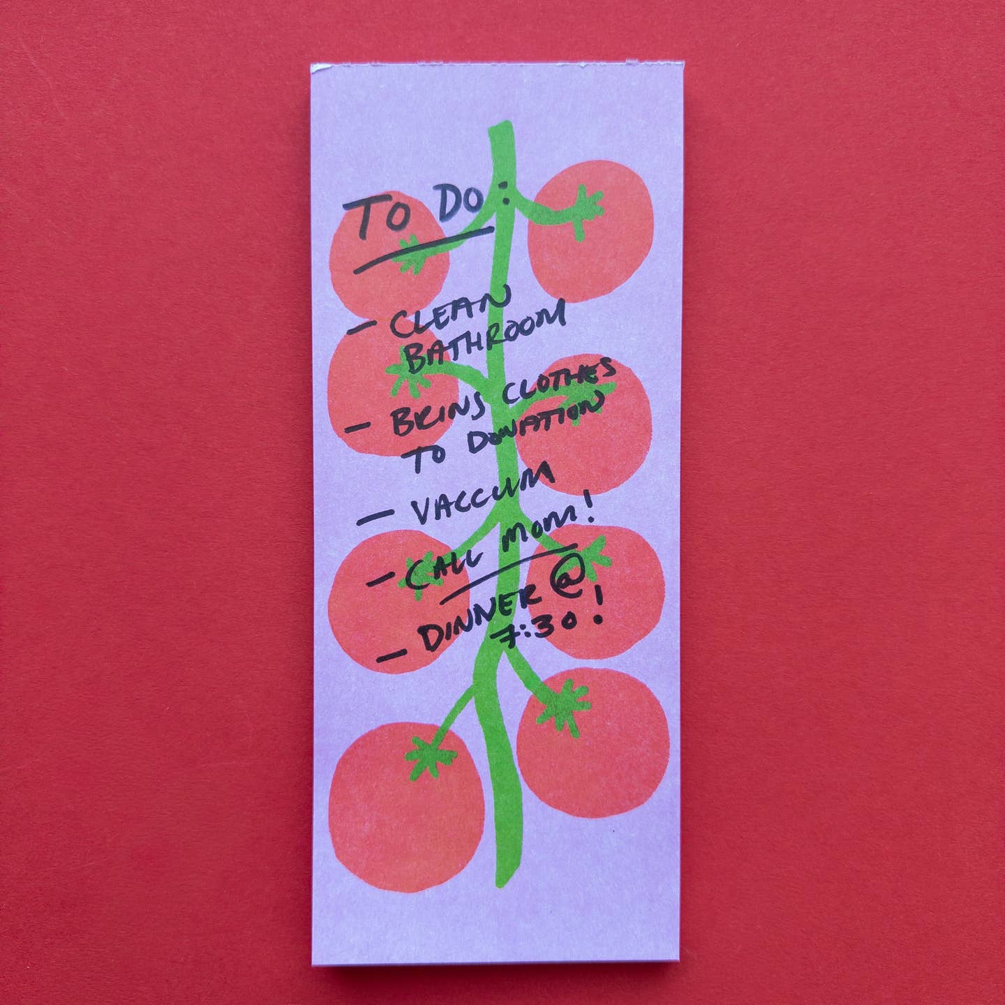 Tomato Vine Memo Pad