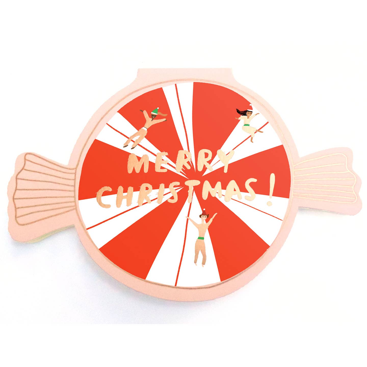 Merry Christmas Peppermint Greeting Card