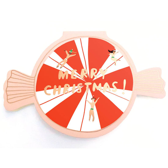 Merry Christmas Peppermint Greeting Card