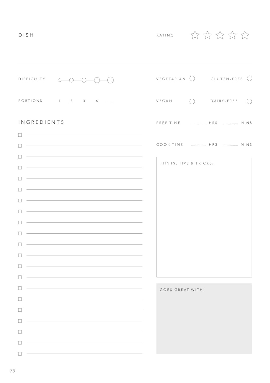 Recipe Journal