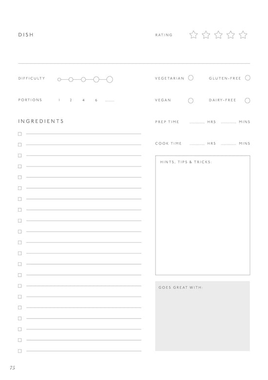 Recipe Journal