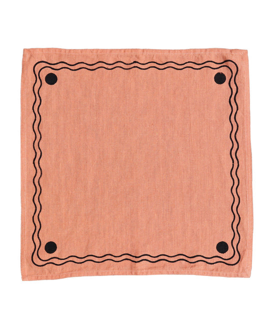 Load image into Gallery viewer, Palace Napkin in Peach / Set of 2
