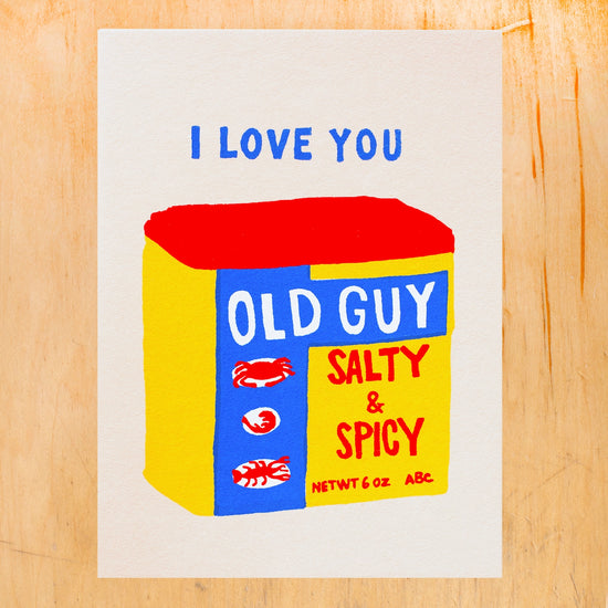 Love You Old Guy Greeting Card