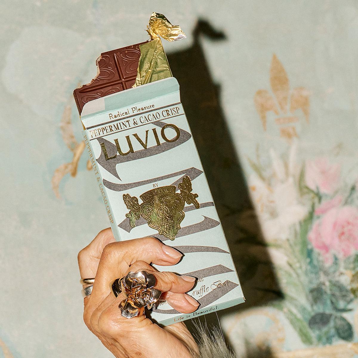 Peppermint Cacao Crisp Luvio Bar