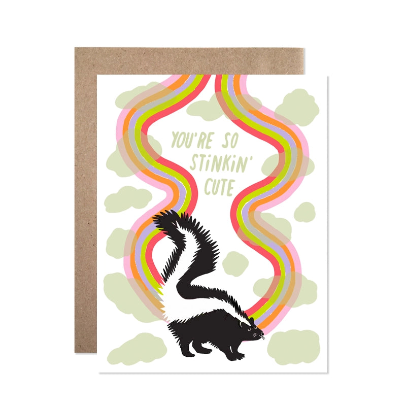 Stinkin' Cute Greeting Card