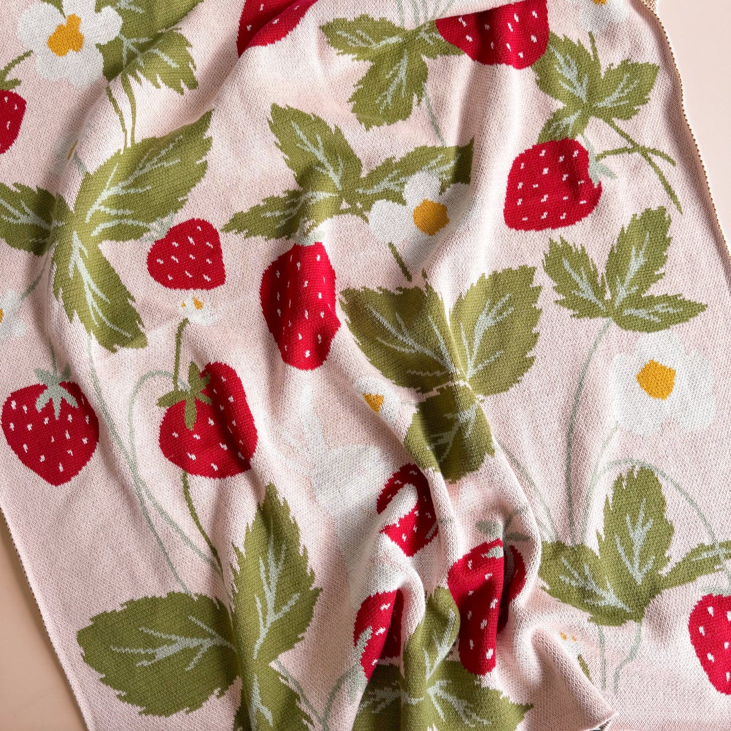 Strawberry Bunny Baby Blanket