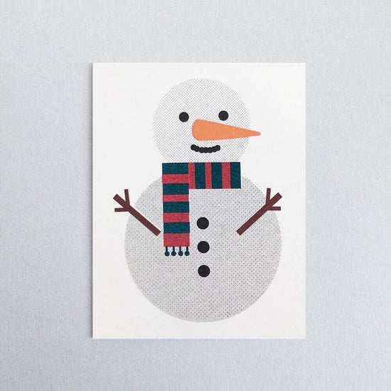 Snowman Mini Greeting Card
