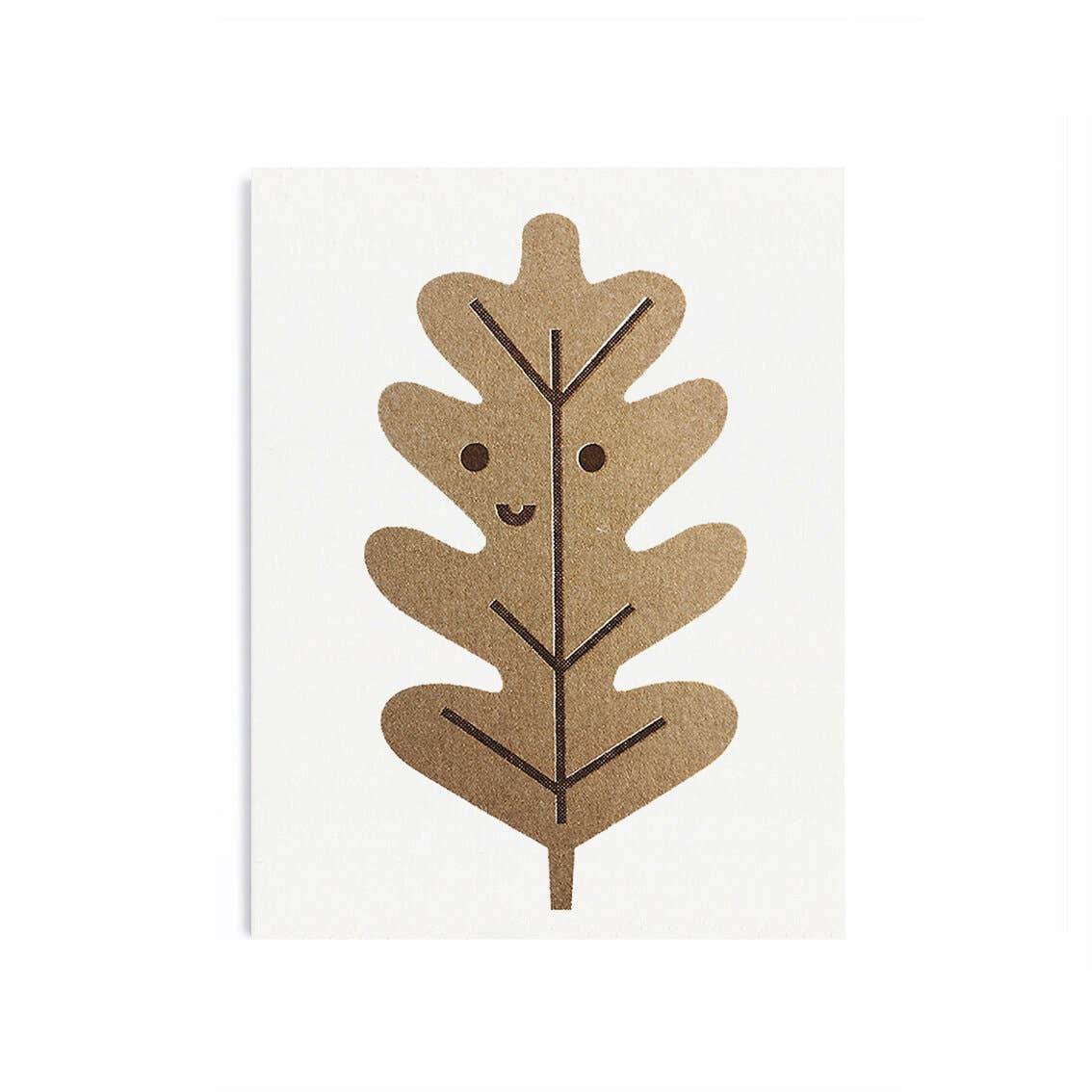Oak Leaf Mini Greeting Card