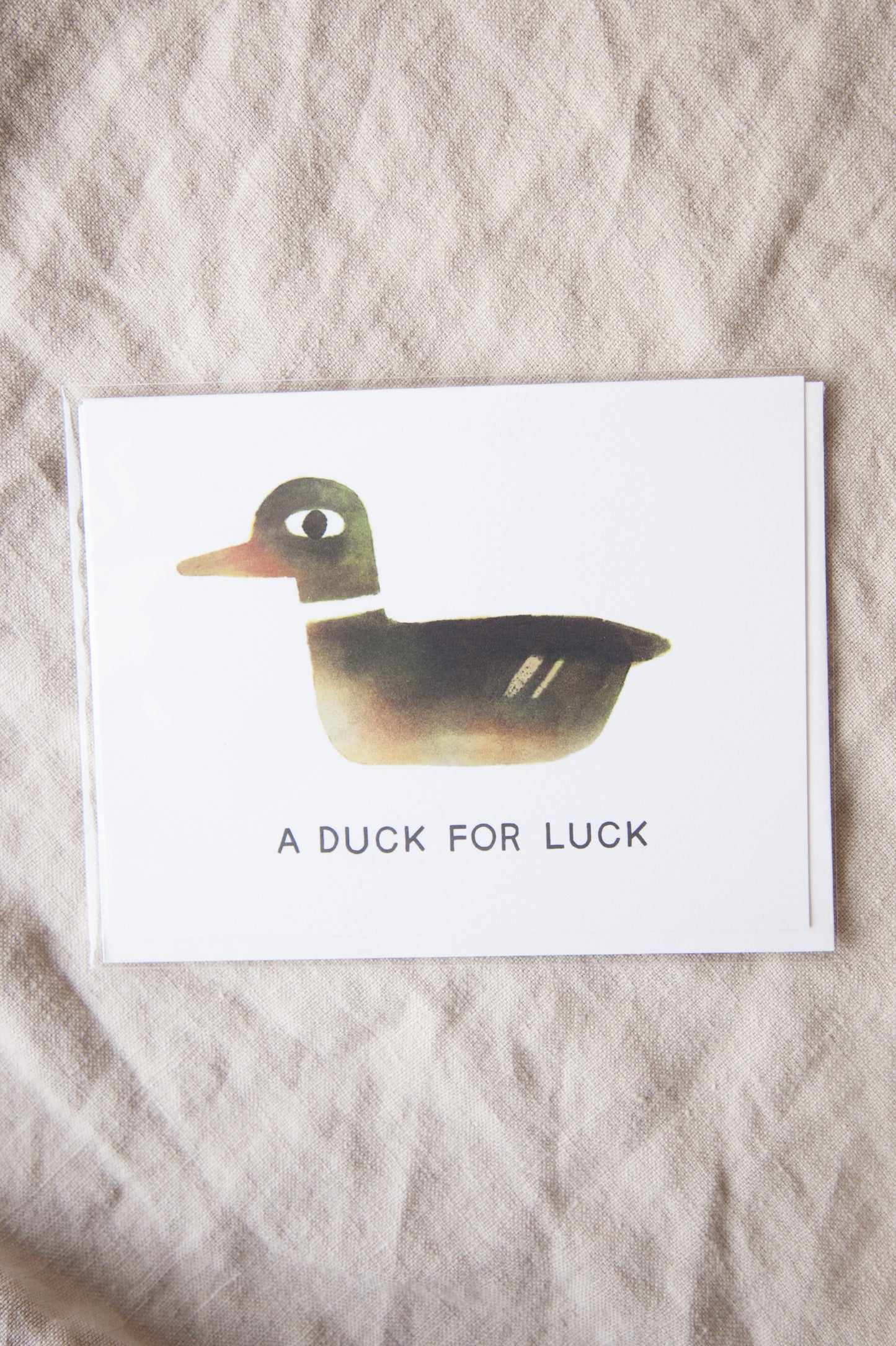 Load image into Gallery viewer, A Duck for Luck Greeting Card
