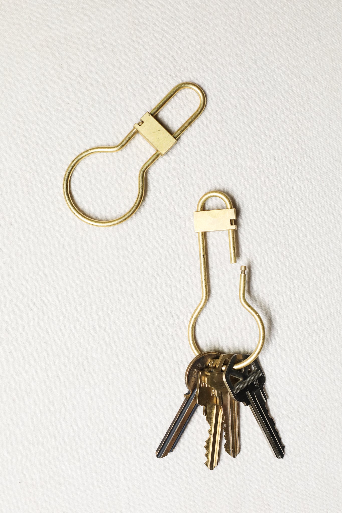 Load image into Gallery viewer, Vintage Brass Key Ring

