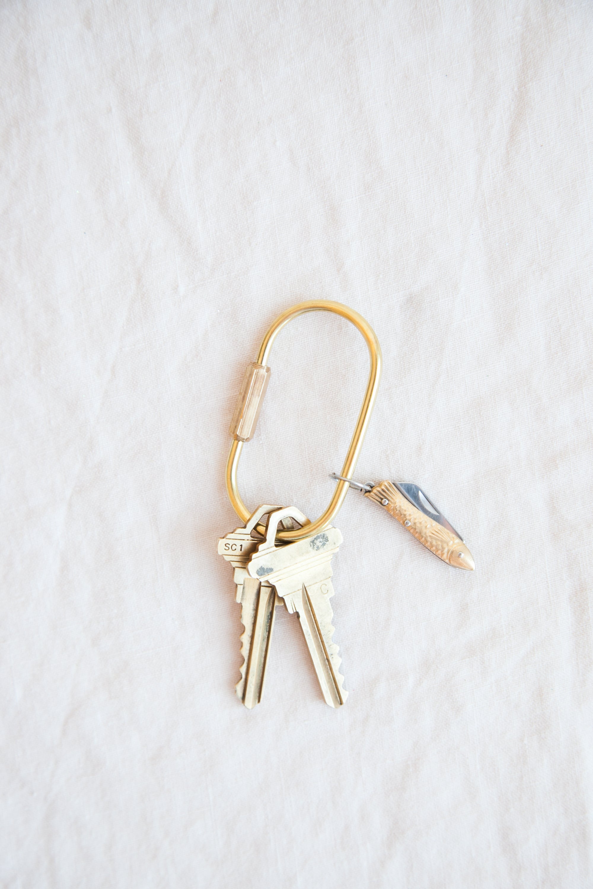小物 YOHJI YAMAMOTO Y's BRASS KEY RING YOHJI YAMAMOTO Y's BRASS KEY RING