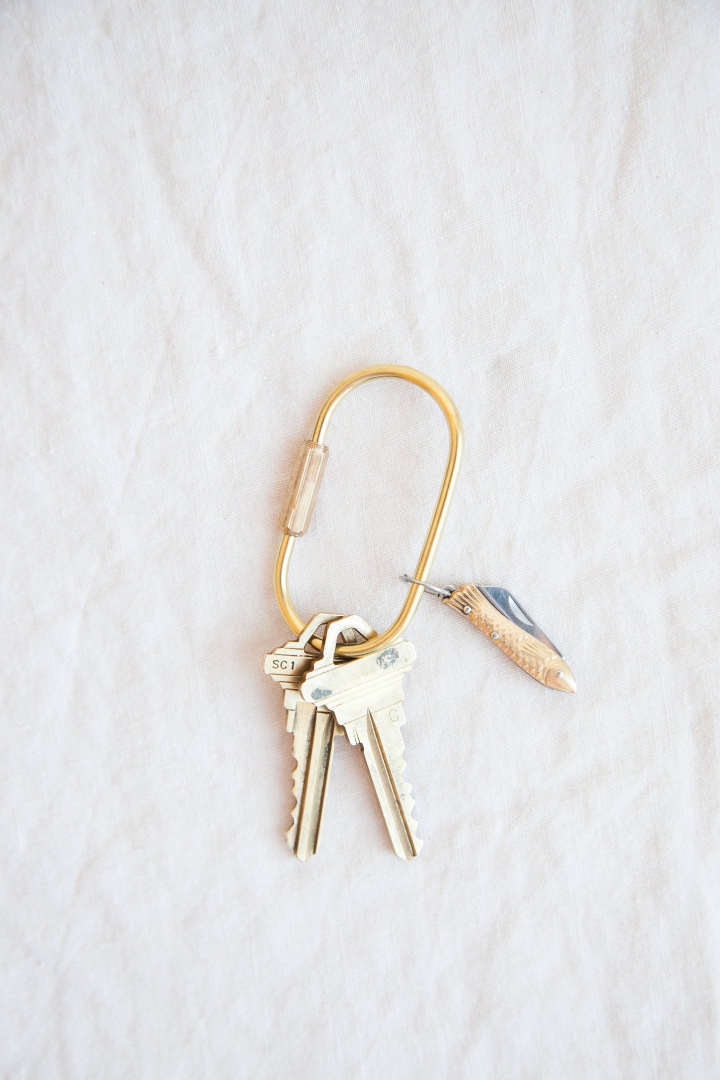 Japanese Brass Key Ring