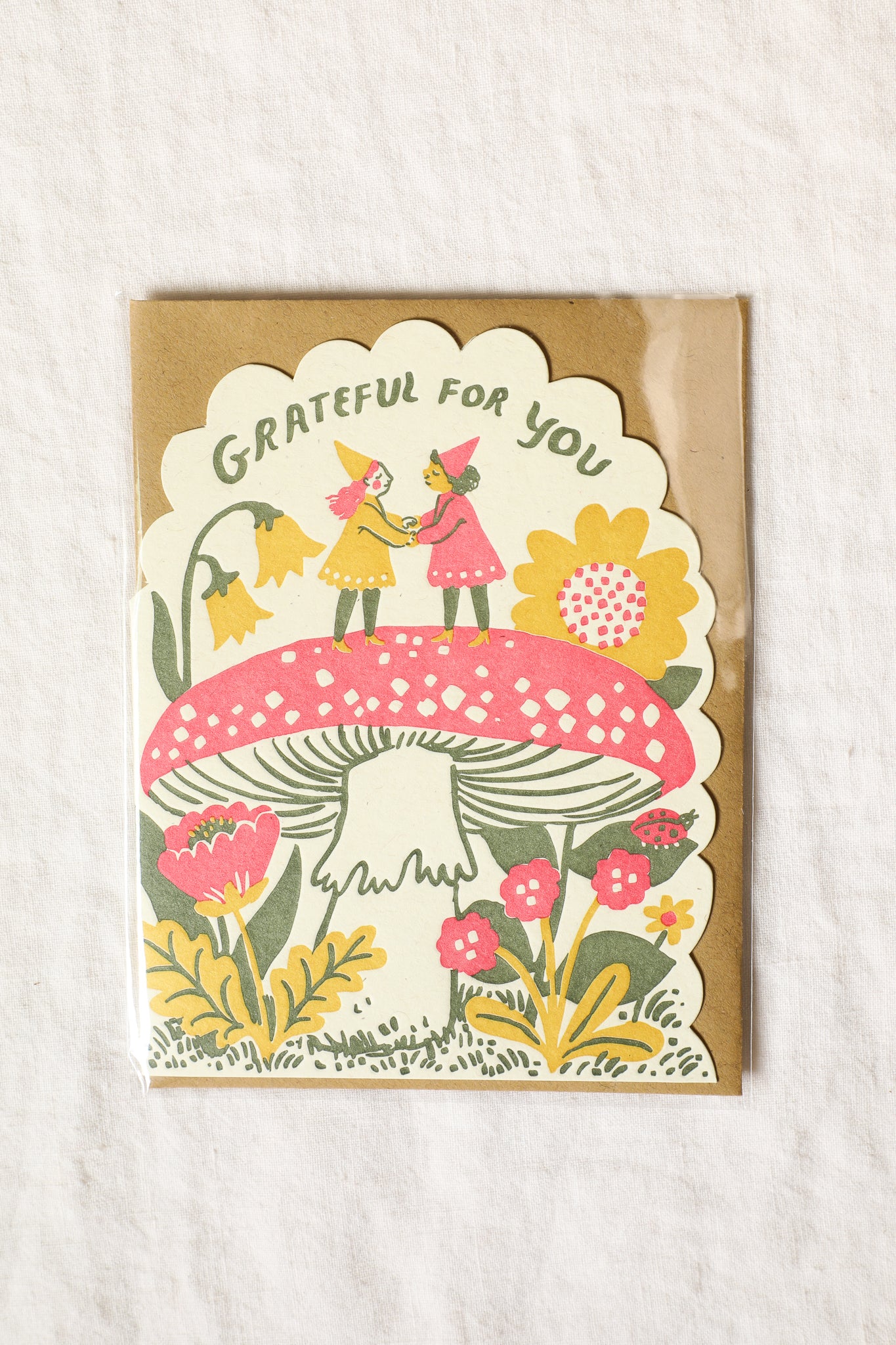 Grateful Gnome Greeting Card