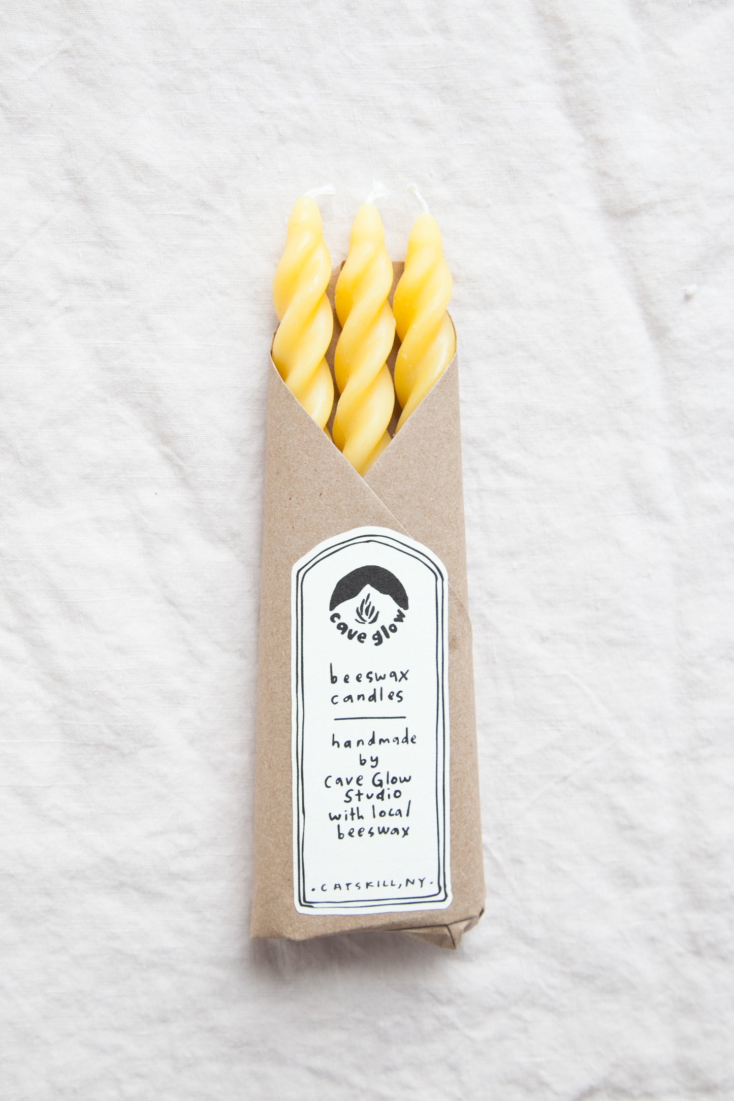 Beeswax Spiral Candle Set