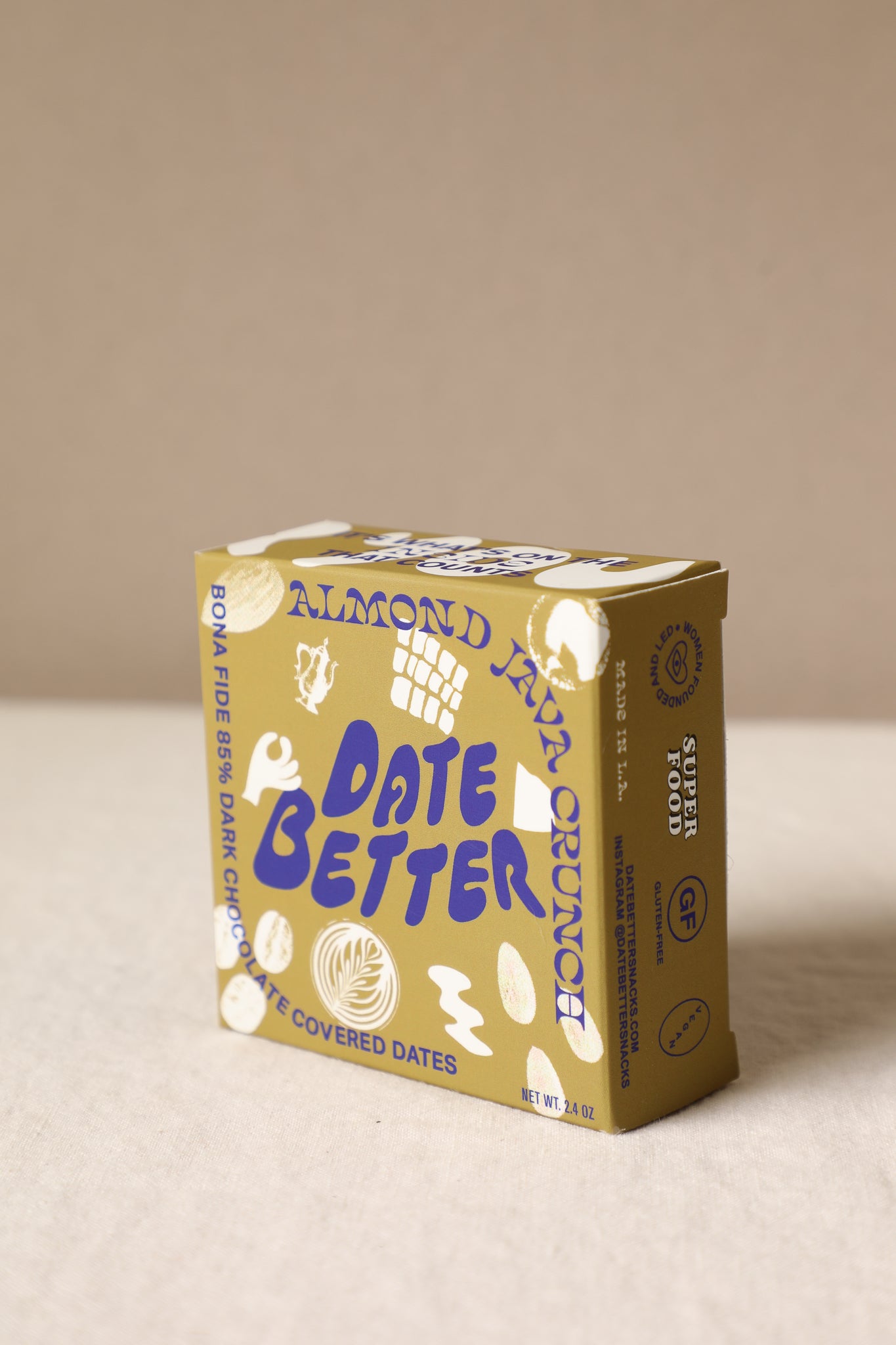 Dark Chocolate Covered Dates / Almond Java Crunch – Earthen