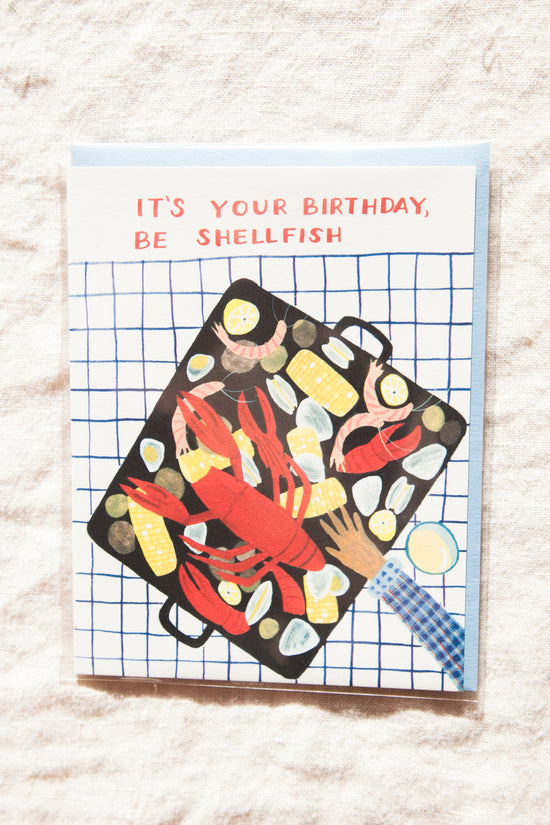 Shellfish Birthday Greeting Card