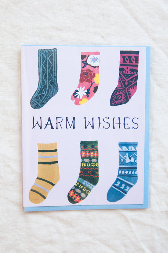 Load image into Gallery viewer, Warm Wishes Socks Card
