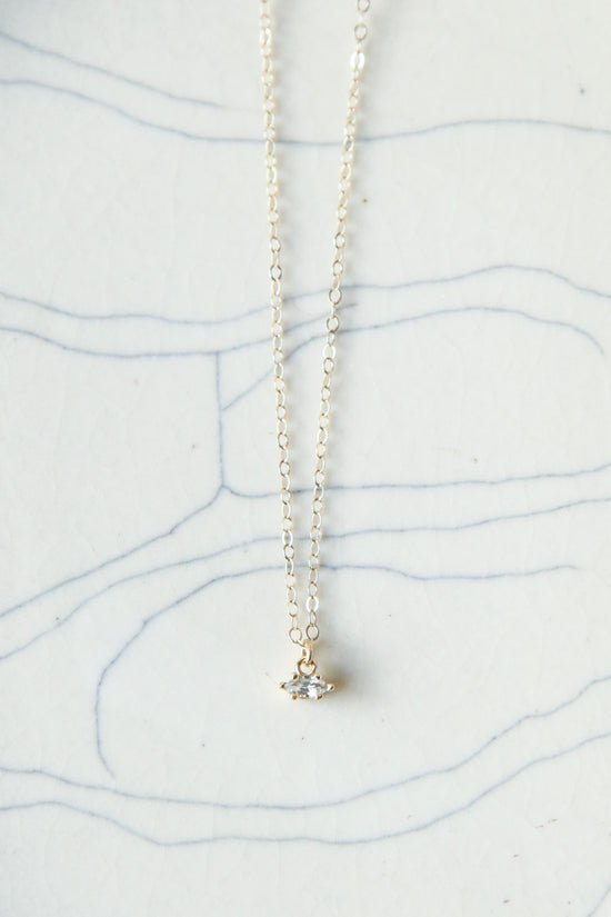 Load image into Gallery viewer, Marquise Necklace - Diamond

