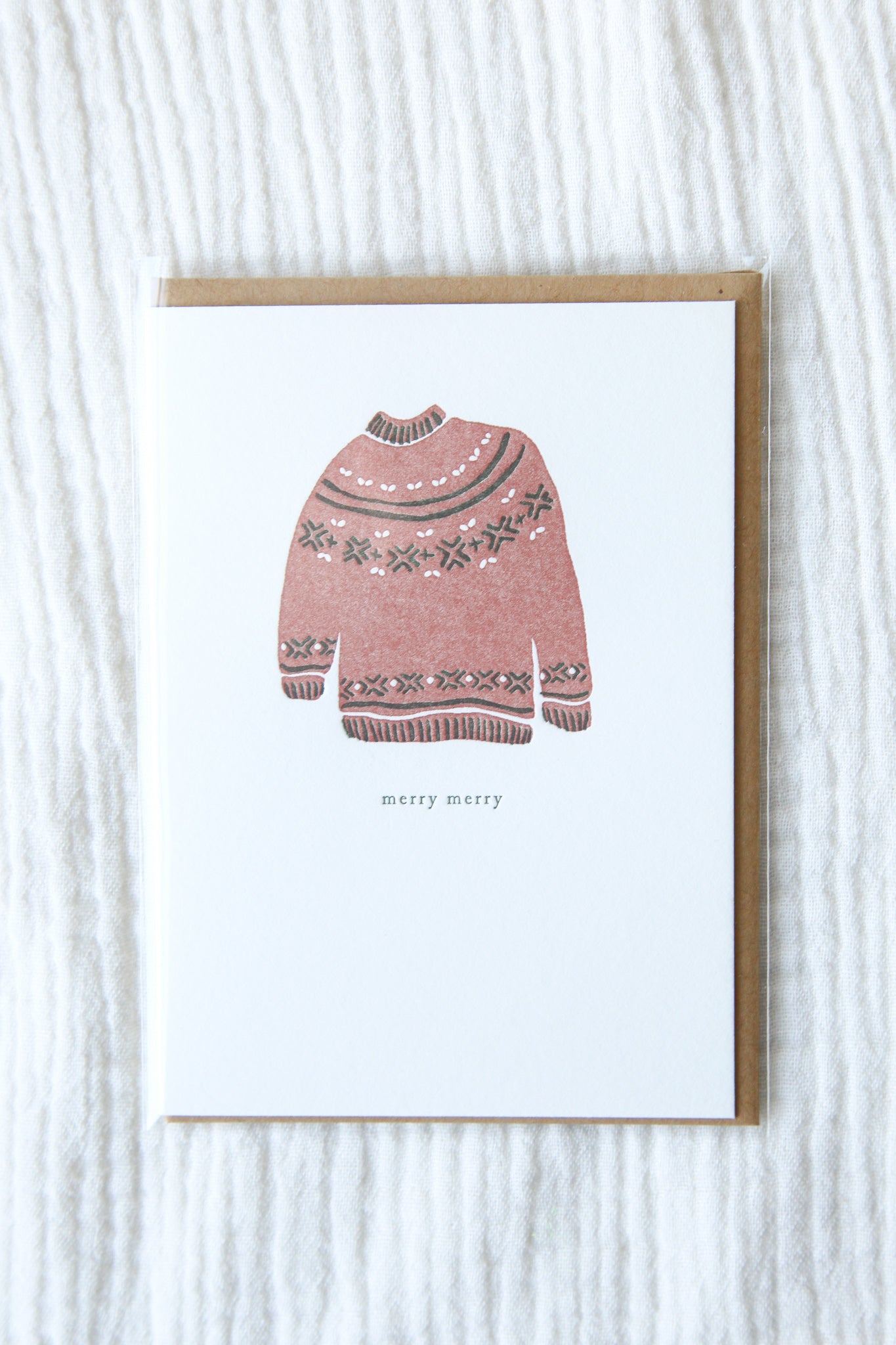 Load image into Gallery viewer, Merry Christmas Sweater Greeting Card
