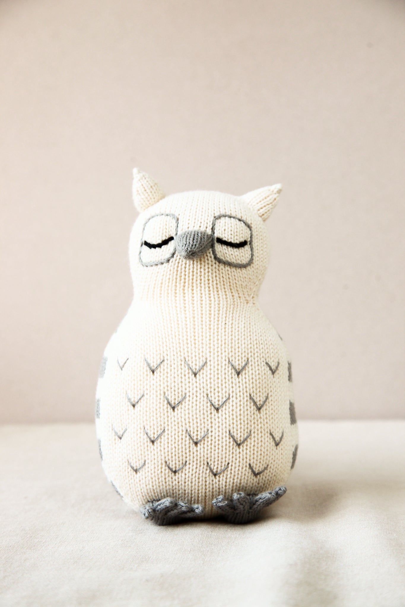 Knitted Owl Rattle