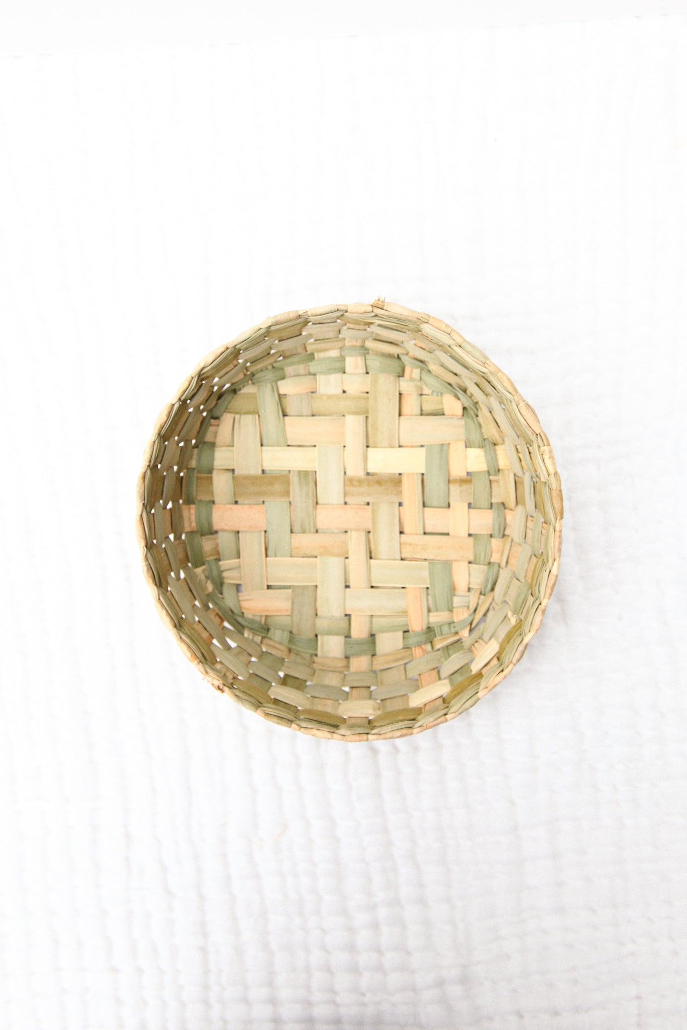 Coconut Palm Basket Earthen