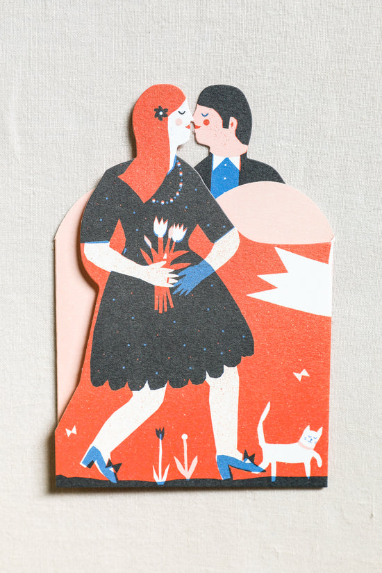 Concertina Card - Man and Woman