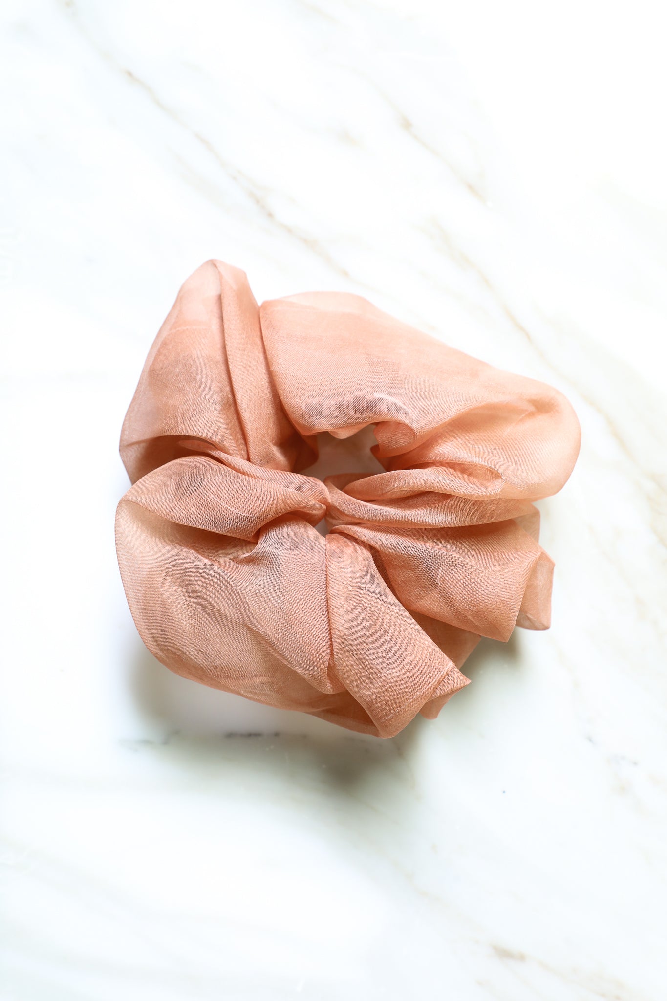 Sheer Plant-Dyed Silk Scrunchie