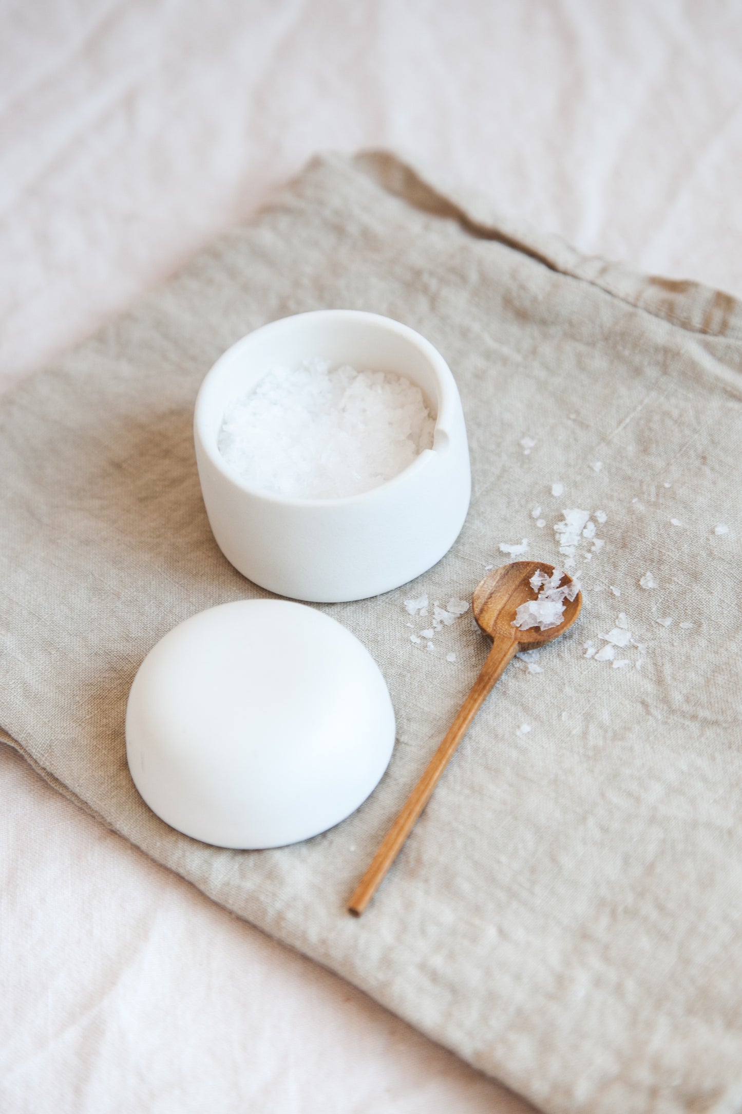 Salt Box + Spoon / Snow