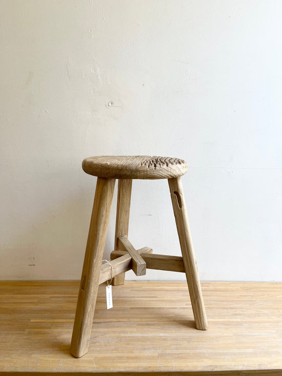 Antique Milking Stool - Round