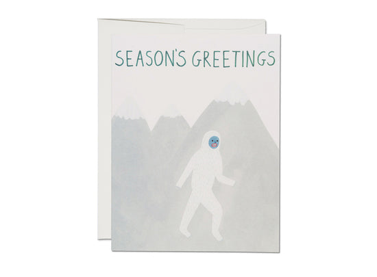 Load image into Gallery viewer, Season&amp;#39;s Greetings Yeti Greeting Card

