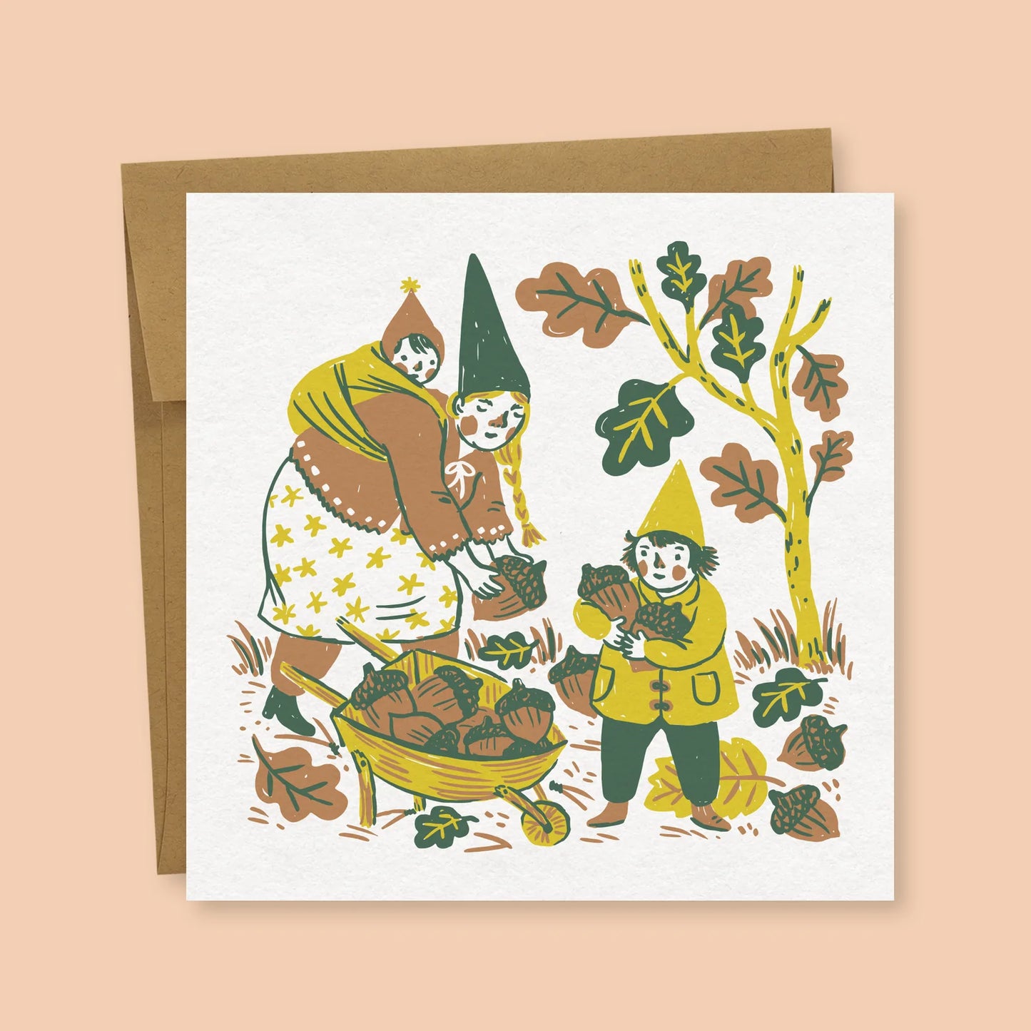 Acorn Gnomes Greeting Card