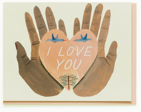 I Love You Hands Greeting Card