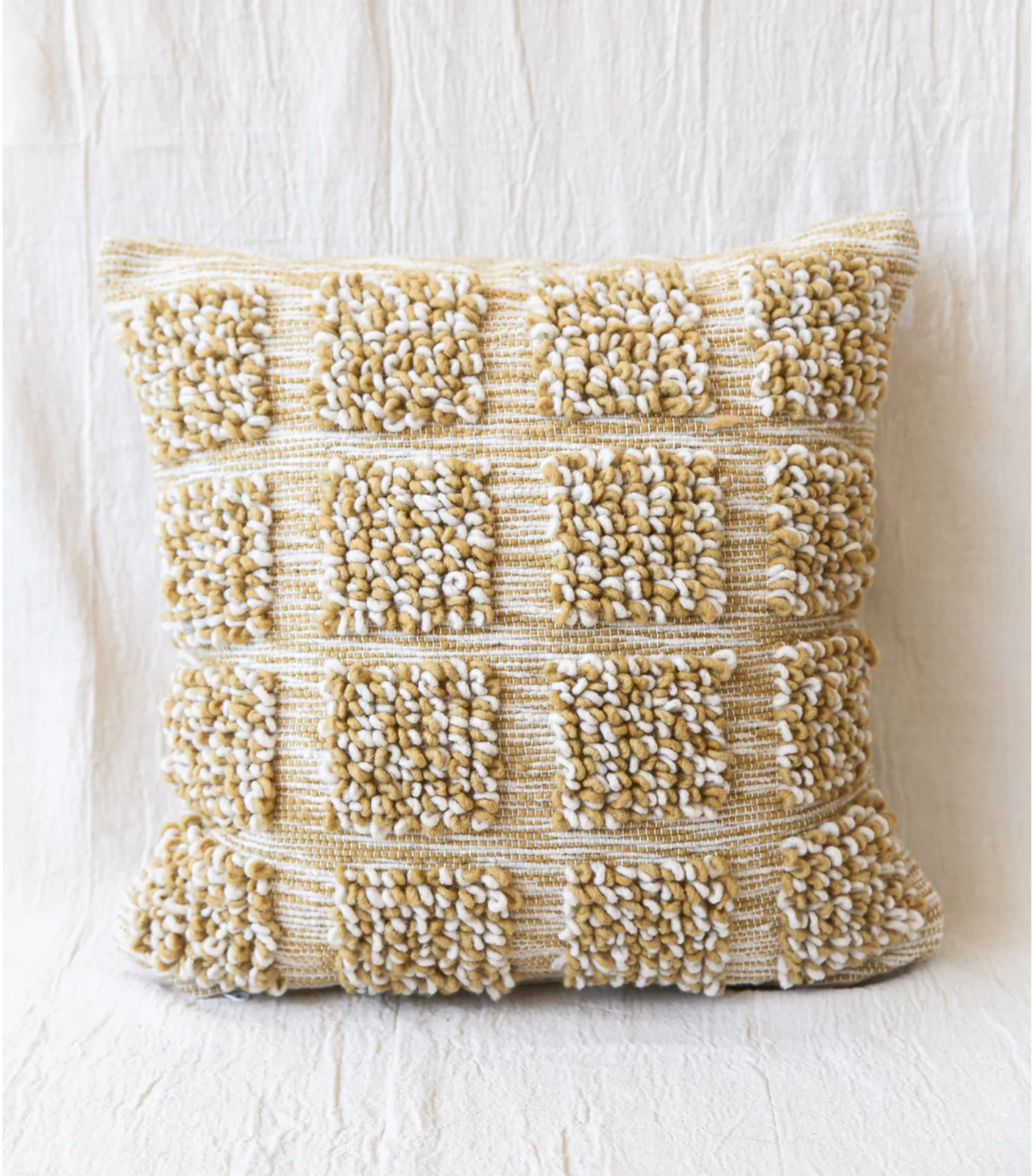 Load image into Gallery viewer, Aterra Pillow - Mustard and Cream
