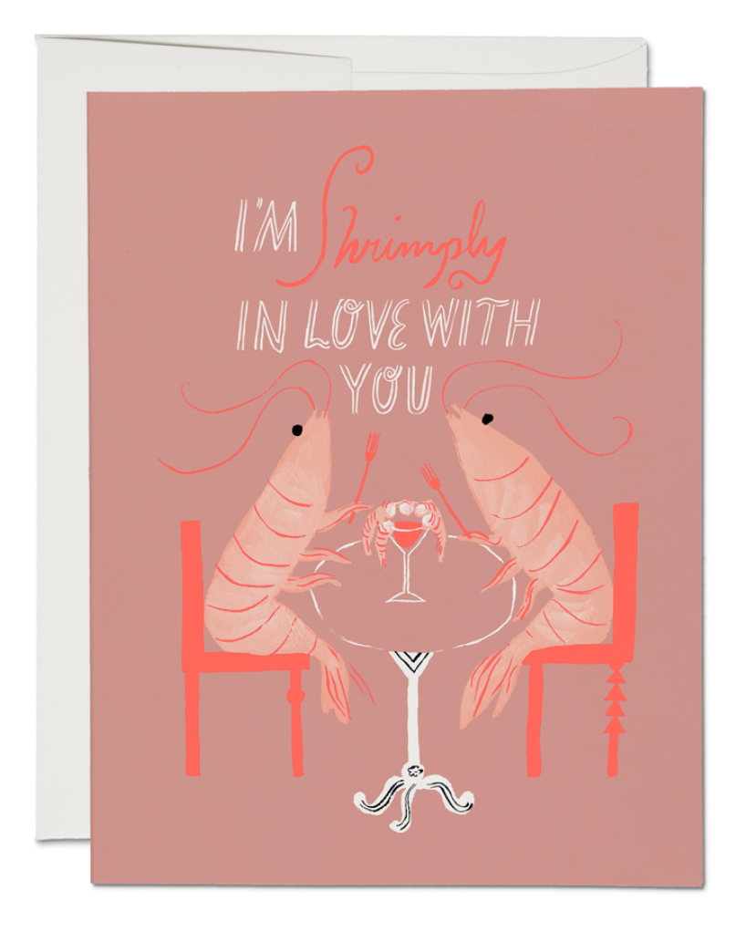 Shrimply Love You Greeting Card